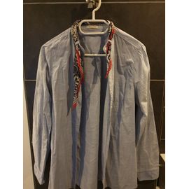 Lot De 2 Chemises Rose Et Bleu Massimo Dutti T.42