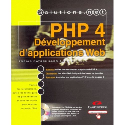 Développement D'applications Web Avec Php 4. Avec Cd-Rom