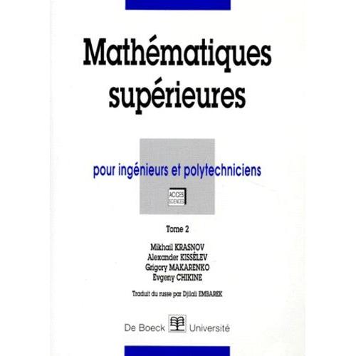 Mathematiques Superieures - Tome 2