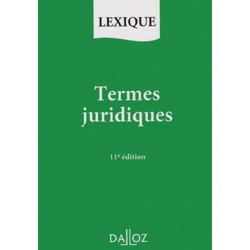 Termes Juridiques - 11ème Édition 1998
