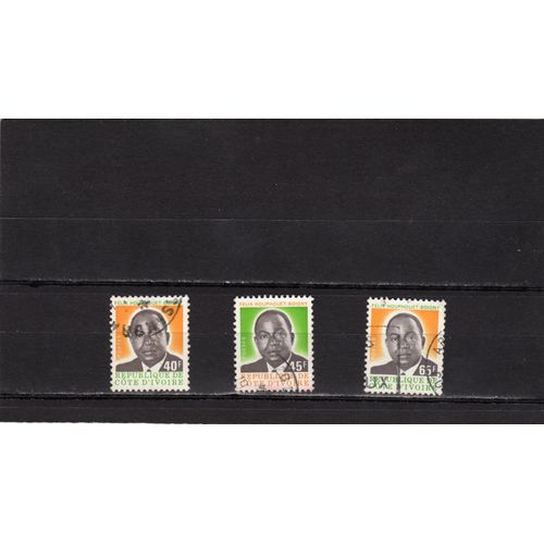 Timbres-Poste De Côte DIvoire (Président Félix Houphouët-Boigny)