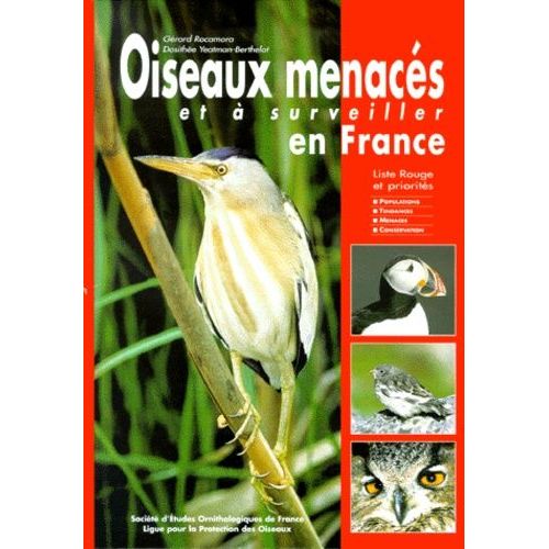 Oiseaux Menaces Et A Surveiller En France - Listes Rouges Et Recherche De Priorités