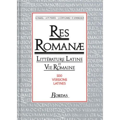 Res Romanae - Littérature Latine Et Vie Romaine