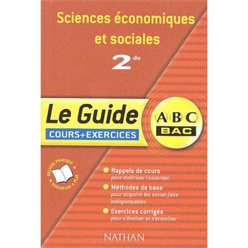Sciences Économiques Et Sociales 2nde