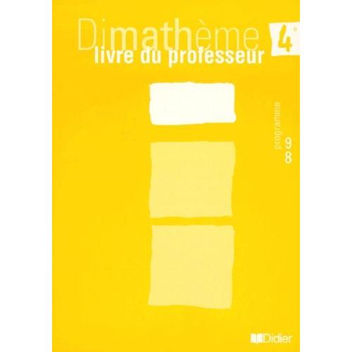 Dimatheme 4eme - Livre Du Professeur, Programme 98