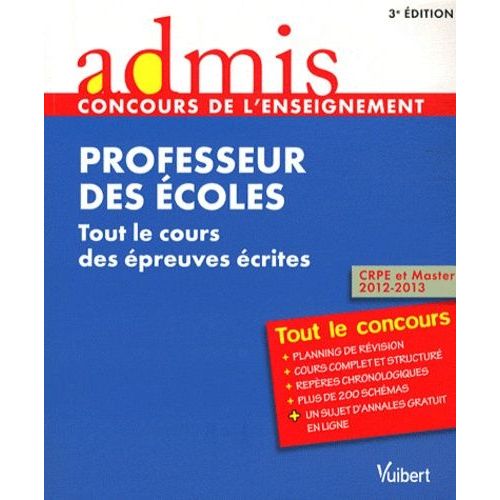 Professeur Des Écoles - Tout Le Cours Des Épreuves Écrites