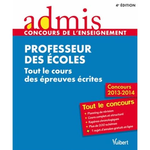 Professeur Des Écoles - Tout Le Cours Des Épreuves Écrites