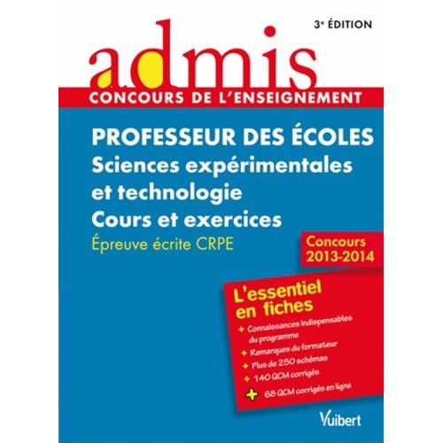 Professeur Des Écoles Sciences Expérimentales Et Technologie - Epreuve Écrite
