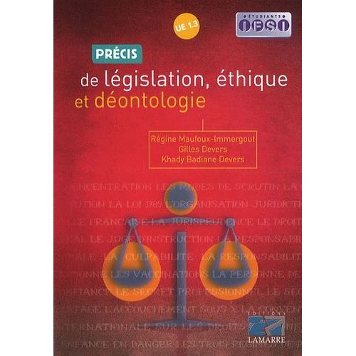 Précis De Législation, Éthique Et Déontologie Ue 1.3