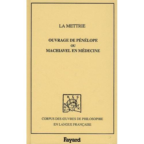 Ouvrage De Pénélope Ou Machiavel En Médecine