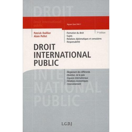 Droit International Public - 7ème Édition