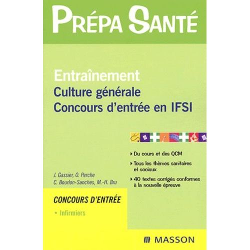 Entraînement Culture Générale - Concours D'entrée En Ifsi