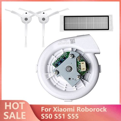 Ventilateur, Filtre Et Brosse Latérale Pour Xiaomi Roborock,Kit De Pièce De Rechange, Nouveau Et Original, Modèle Pour Aspirateur Robotique S50 S51, 4 9109-May4531