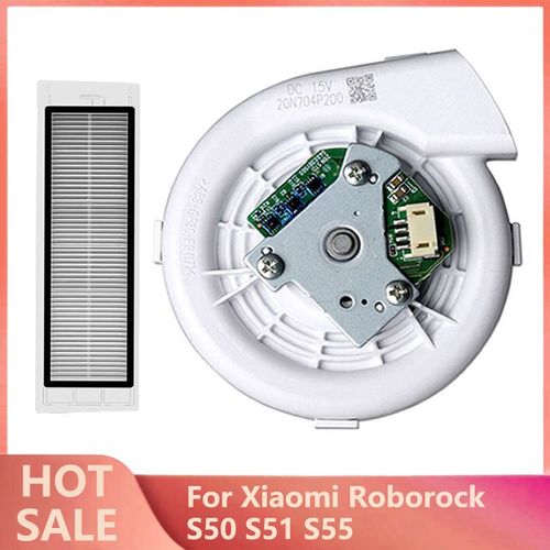 Ventilateur De Moteur Et Filtre Pour Aspirateur Robot Xiaomi Roborock S50 S51 S55, Pièces De Rechange, Accessoires De Balayage 9109-May4762