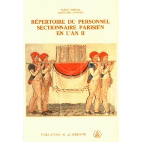 Répertoire Du Personnel Sectionnaire Parisien En L'an Ii