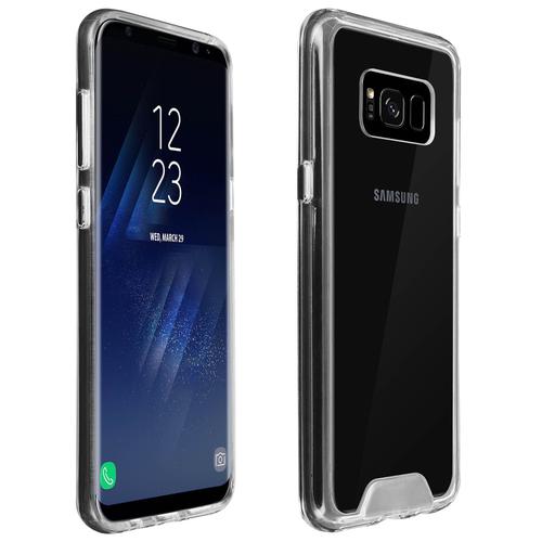 Coque Samsung Galaxy S8 Plus Coque Cristal Bi-Matière - Transparent