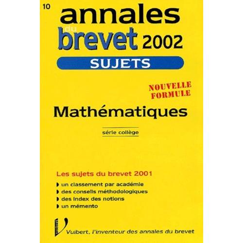 Mathématiques Série Collège - Sujets 2002