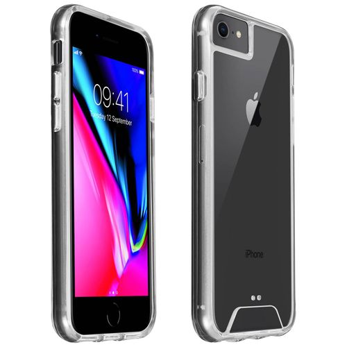 Coque Iphone 8/7/6/6s/Se 2020 Coque Cristal Bi-Matière - Transparent