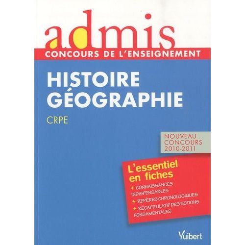 Histoire, Géographie - Crpe
