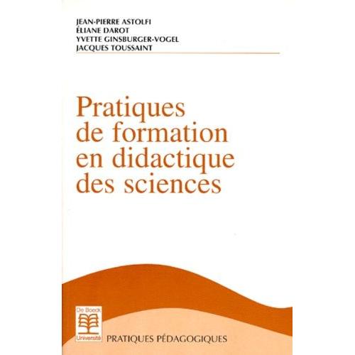 Pratiques De Formation En Didactique Des Sciences