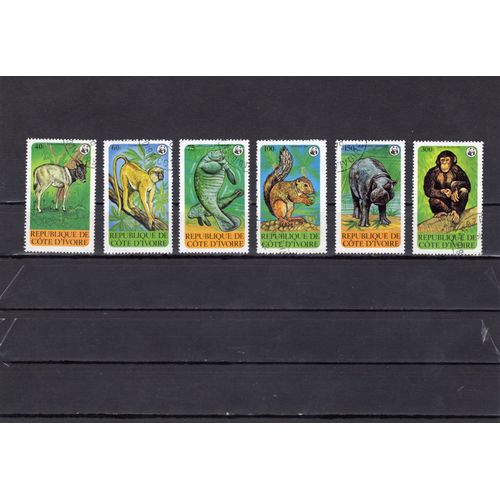 Timbres-Poste De Côte DIvoire (Animaux En Péril)