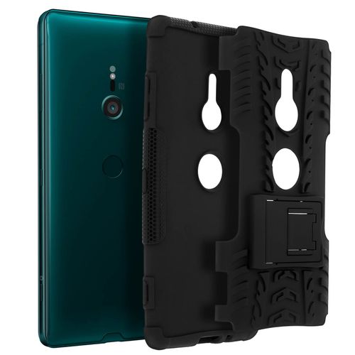 Coque Xperia Xz3 Plus Antichocs Silicone+Polycarbonate Support Intégré