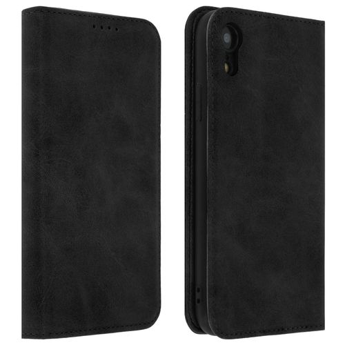 Housse Iphone Xr Étui Porte-Cartes Fonction Support Coque Silicone Gel Noir
