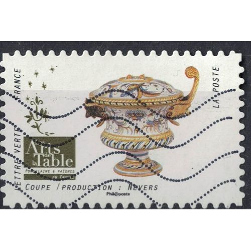 France 2018 Oblitéré Used Arts De La Table Porcelaine Et Faïence Coupe Production Nevers Y&t 1528