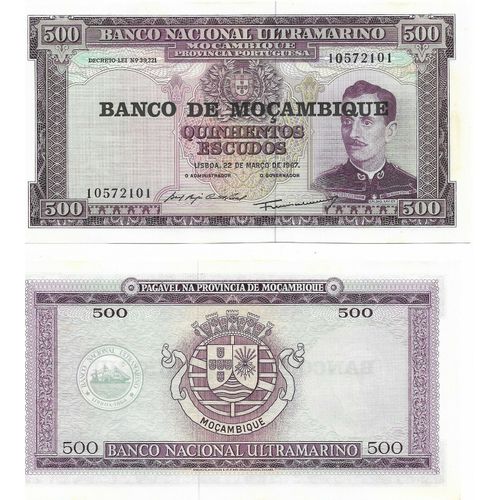 Billet De 50 Escudos Du Mozambique De 1967