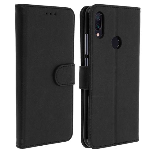 Housse Xiaomi Redmi Note 7 Étui Portefeuille Support Stand - Noir