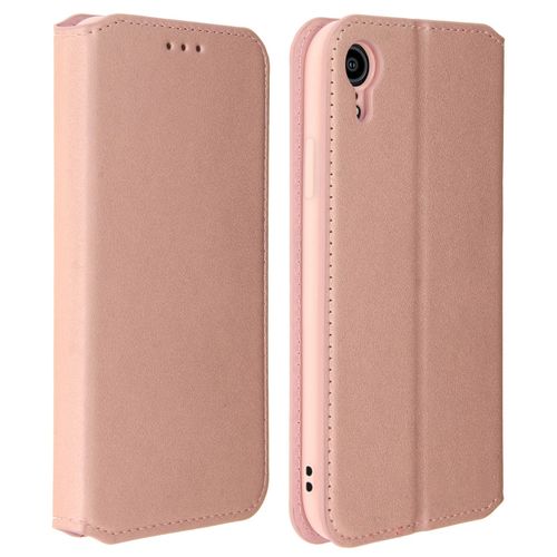 Housse Apple Iphone Xr Etui Folio Porte-Cartes Fonction Support - Rose