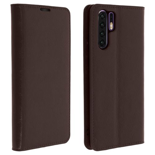 Étui Huawei P30 Pro Housse Cuir Portefeuille Support Vidéo Marron
