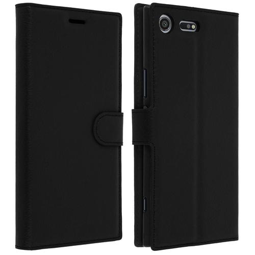 Etui Housse Clapet Portefeuille Sony Xperia Xz Premium - Noir