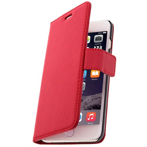 Étui Iphone 6 Plus/6s Plus Avec Coque Interne En Silicone Gel Sur Mesure - Rouge