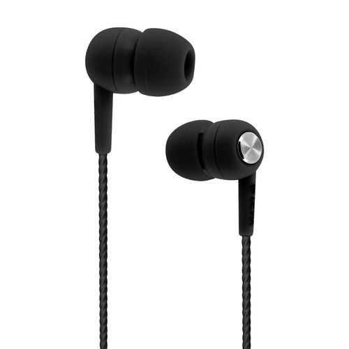 Ecouteurs Intra-auriculaires Télécommande + Microphone Anti-noeud Devia - Noir