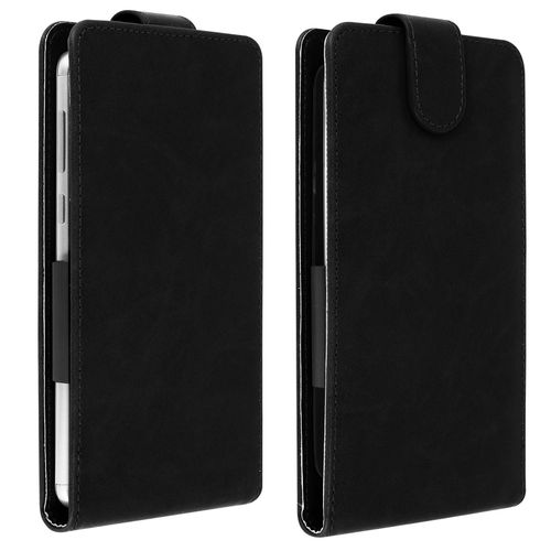 Etui Smartphone Universel Clapet Vertical Portefeuille Taille Xxl Noir