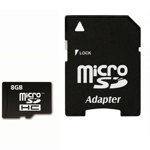 Carte Mémoire Micro-Sd 8go Classe 6 + Adaptateur Sd - Imrocard
