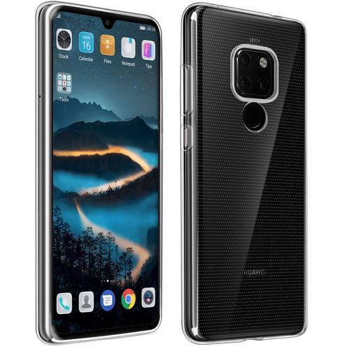 Coque Arrière + Film Verre Trempé Écran Huawei Mate 20 - Transparent