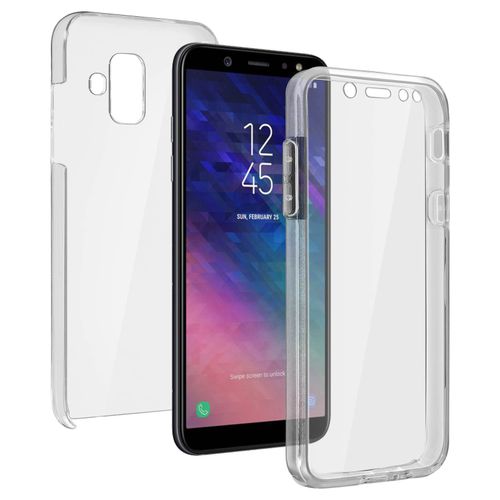 Coque Samsung Galaxy A6 Protection Silicone + Arrière Polycarbonate Transparent