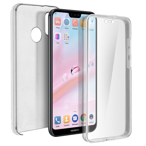Coque Huawei P20 Lite Protection Silicone + Arrière Polycarbonate - Transparent