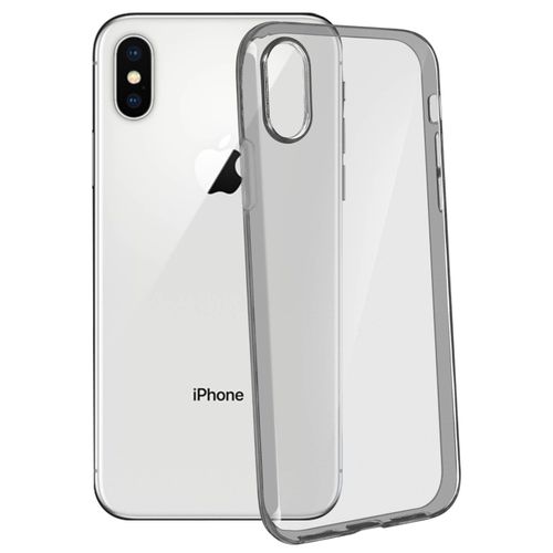 Coque Iphone X / Xs Silicone Gel Ultra-Fine (0.3mm) Noire Transparente