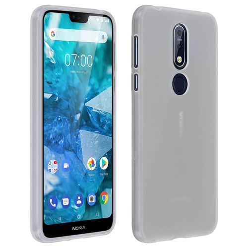 Coque Nokia 7.1 Protection Silicone Souple Ultra-Fine - Transparent