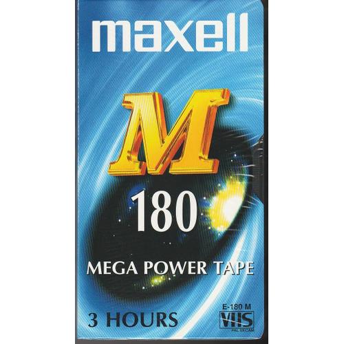 Cassette VHS Vierge MAXELL M 180 (3 heures)