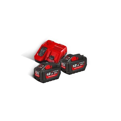 Milwaukee - Pack batteries HNRG M18 HIGH OUTPUT 18V Red Li-Ion 12.0Ah avec chargeur - M18 HNRG-122