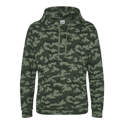 Sweat-Shirt À Capuche Camo Homme - Jh014 - Vert Camouflage