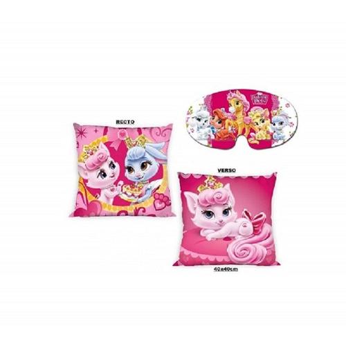 Disney Housse De Coussin Princess Palace Pets 40x40cm Coton - Neuf