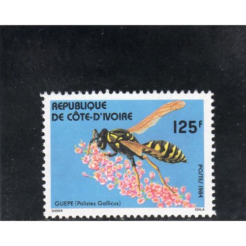 Timbre-Poste De Côte DIvoire (Guêpe)