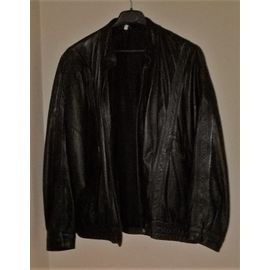 Blouson Cuir Noir Homme T 56
