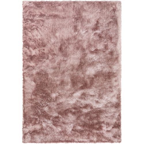 Tapis Shaggy À Poils Longs Whisper Rose 120x170 Cm - Tapis Doux Pour Salon
