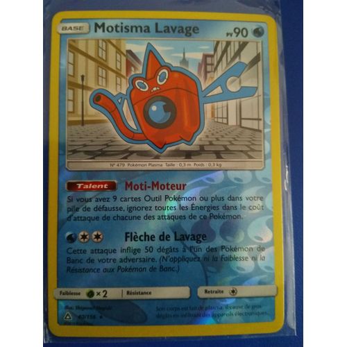 Carte Pokémon Française Rare Reverse 40 /156 Motisma Lavage Ultra Prisme